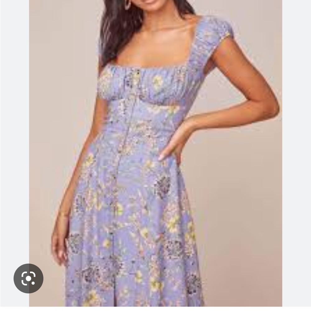 Floral Blue Dress - Picture 4 of 16